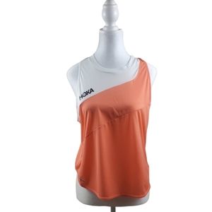 Hoka Glide tank. Color Camellia. Size L
